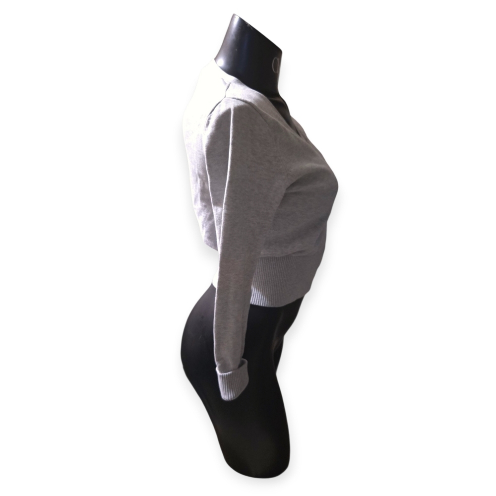 Gray Button-Up Cardigan - Picture 4 of 5